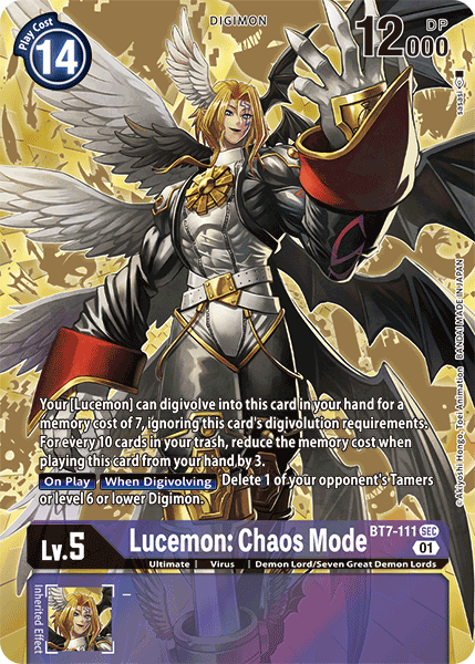 Lucemon: Chaos Mode [BT7-111] (Alternate Art) [Next Adventure] | The Time Vault CA