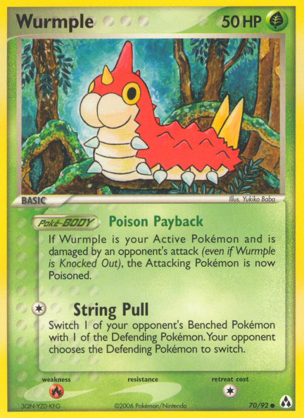 Wurmple (70/92) [EX: Legend Maker] | The Time Vault CA