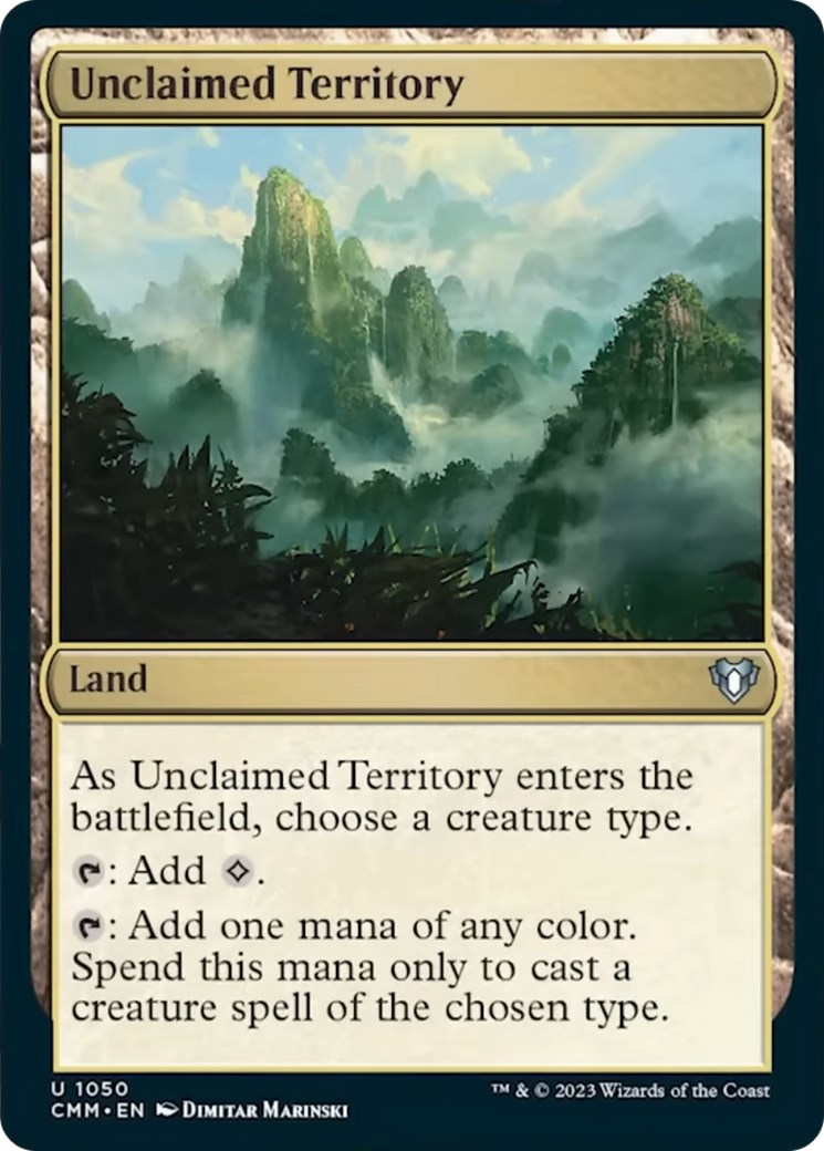 Unclaimed Territory [Commander Masters] | The Time Vault CA