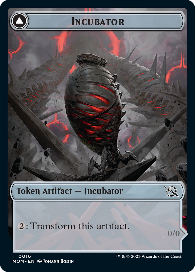 Incubator // Phyrexian (16) Double-Sided Token [March of the Machine Tokens] | The Time Vault CA