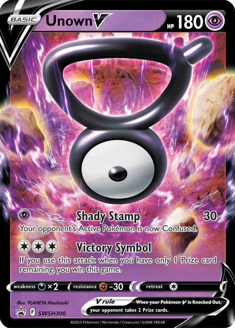 Unown V (SWSH300) [Sword & Shield: Black Star Promos] | The Time Vault CA