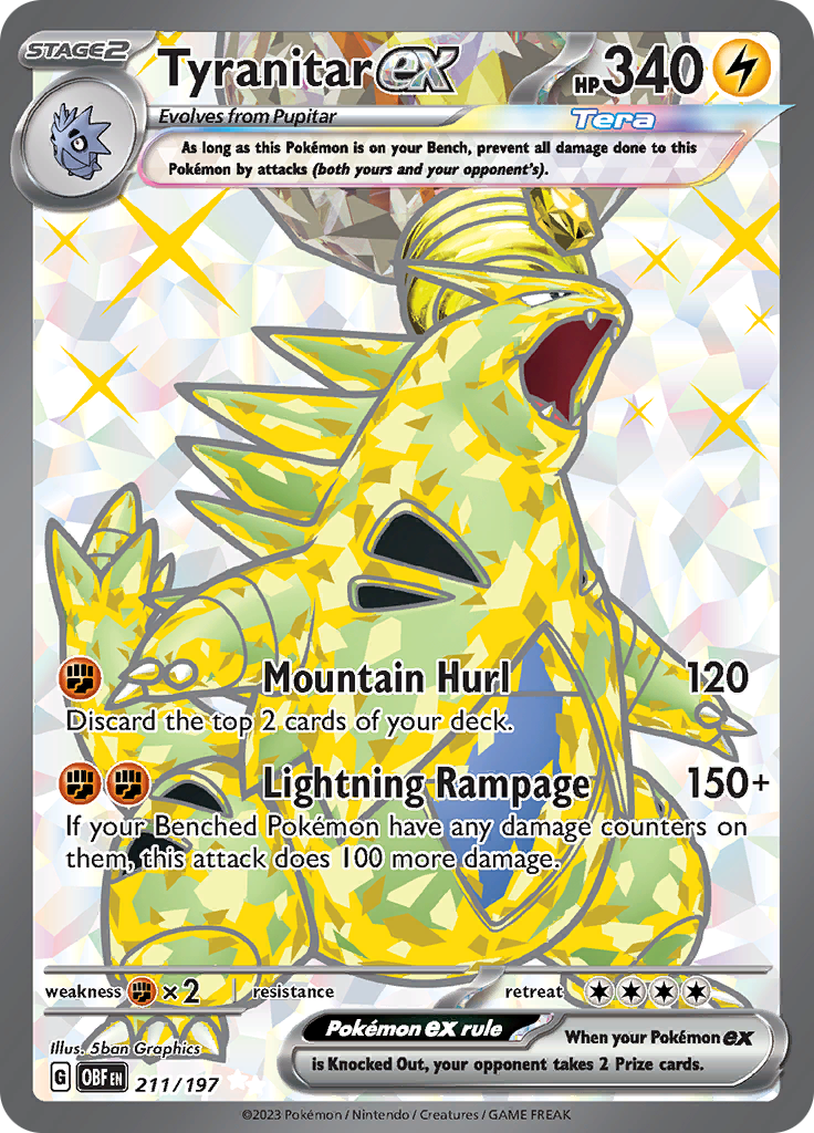 Tyranitar ex (211/197) [Scarlet & Violet: Obsidian Flames] | The Time Vault CA