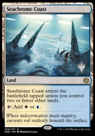 Seachrome Coast (Promo Pack) [Phyrexia: All Will Be One Promos] | The Time Vault CA