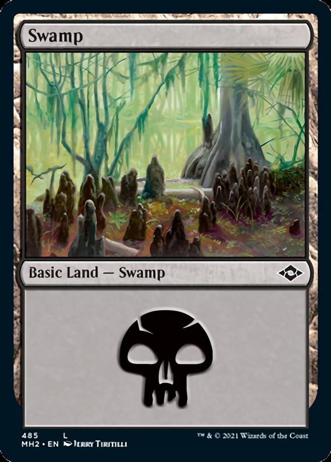 Swamp (485) (Foil Etched) [Modern Horizons 2] | The Time Vault CA