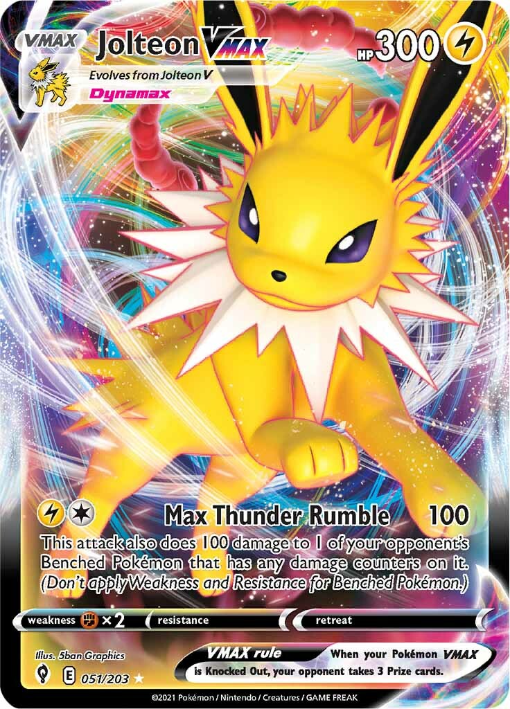 Jolteon VMAX (051/203) [Sword & Shield: Evolving Skies] | The Time Vault CA