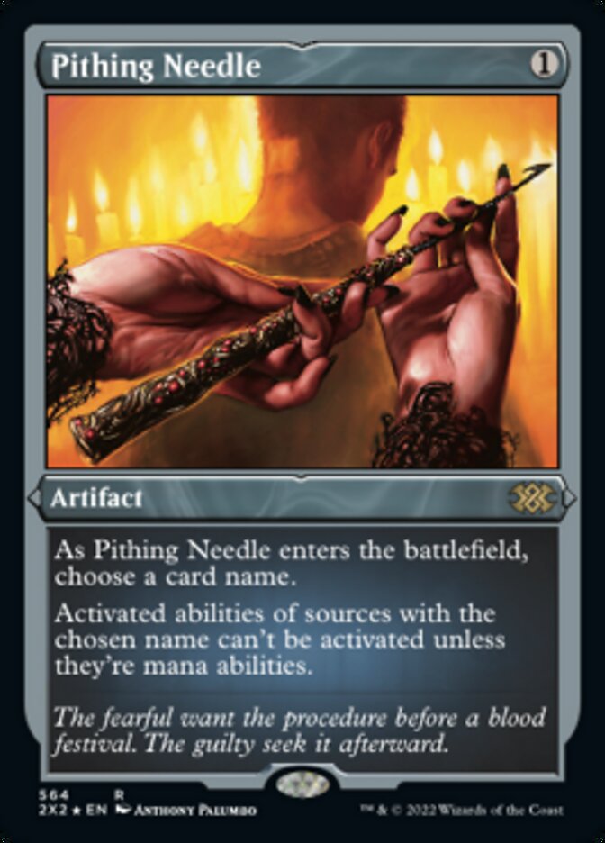 Pithing Needle (Foil Etched) [Double Masters 2022] | The Time Vault CA