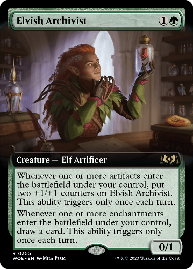 Elvish Archivist (Extended Art) [Wilds of Eldraine] | The Time Vault CA