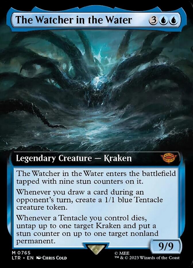 The Watcher in the Water (Extended Art) (Surge Foil) [The Lord of the Rings: Tales of Middle-Earth] | The Time Vault CA