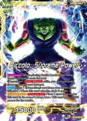 Piccolo // Piccolo, Supreme Power (BT17-082) [Ultimate Squad] | The Time Vault CA