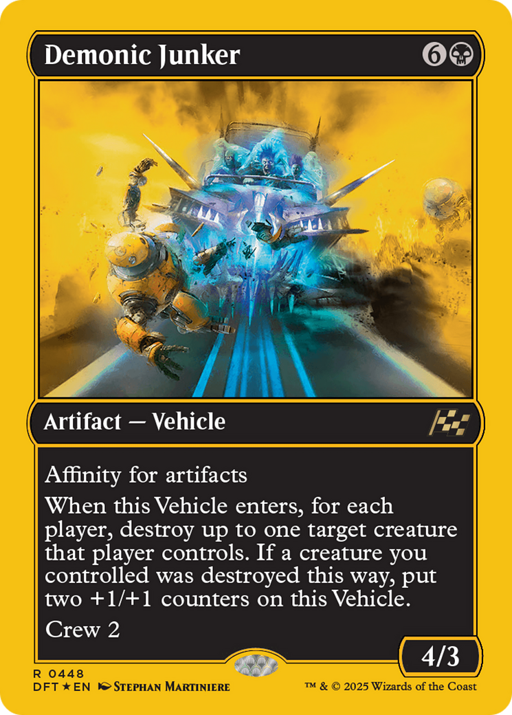 Demonic Junker (First-Place Foil) [Aetherdrift] | The Time Vault CA