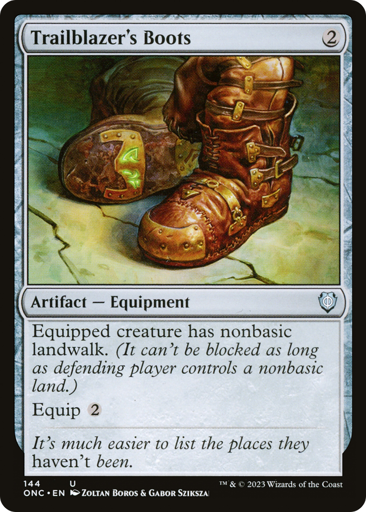 Trailblazer's Boots [Phyrexia: All Will Be One Commander] | The Time Vault CA