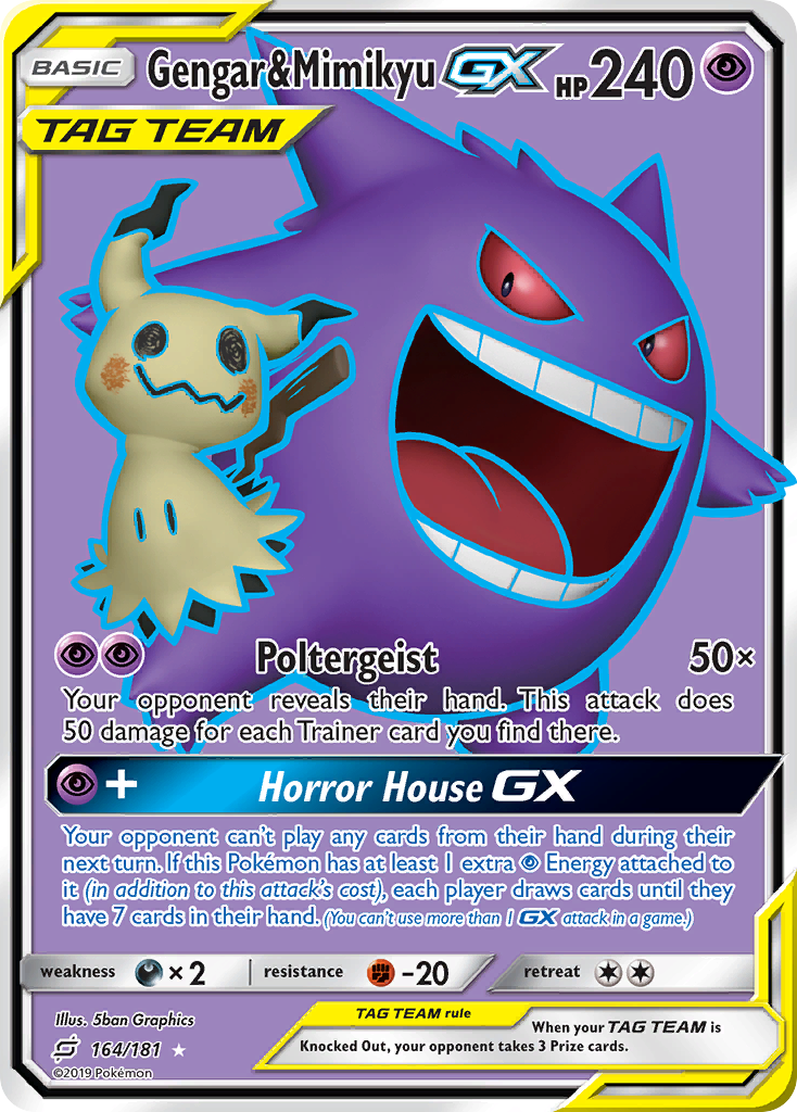Gengar & Mimikyu GX (164/181) [Sun & Moon: Team Up] | The Time Vault CA