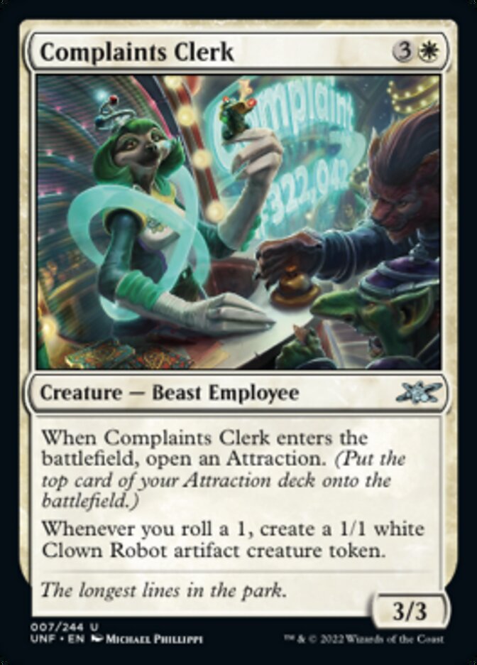 Complaints Clerk [Unfinity] | The Time Vault CA