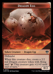 Treasure // Dragon Egg Double-Sided Token [Commander Masters Tokens] | The Time Vault CA