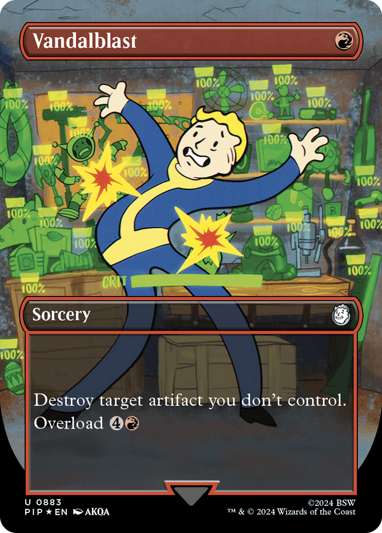Vandalblast (Borderless) (Surge Foil) [Fallout] | The Time Vault CA