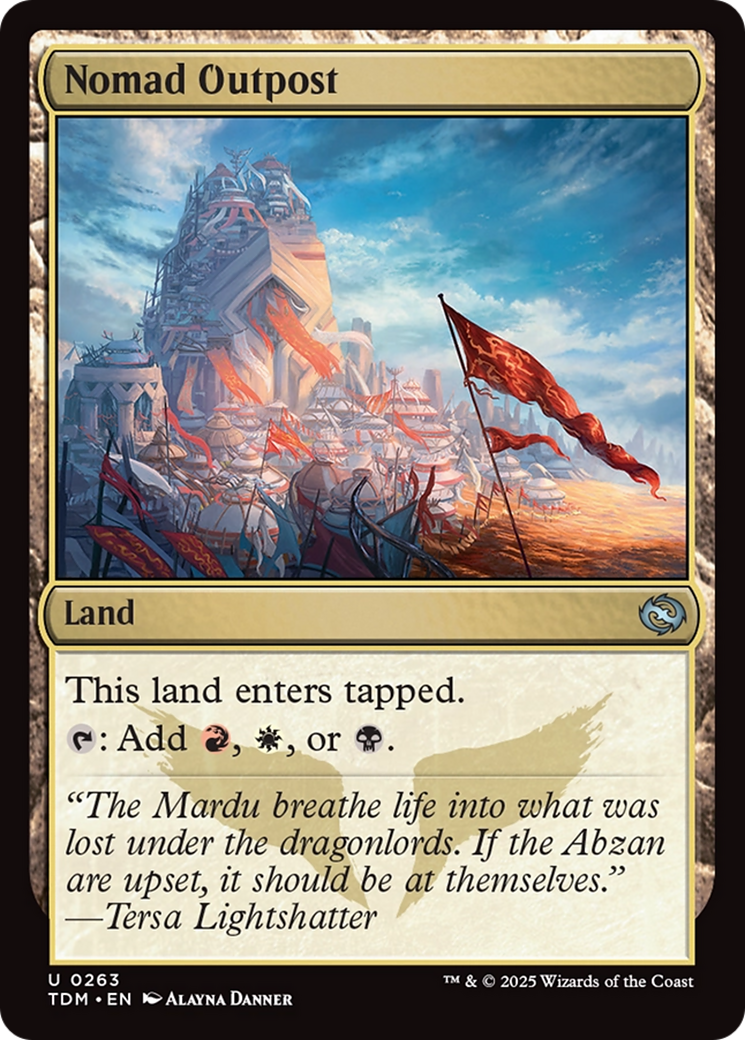 Nomad Outpost [Tarkir: Dragonstorm] | The Time Vault CA