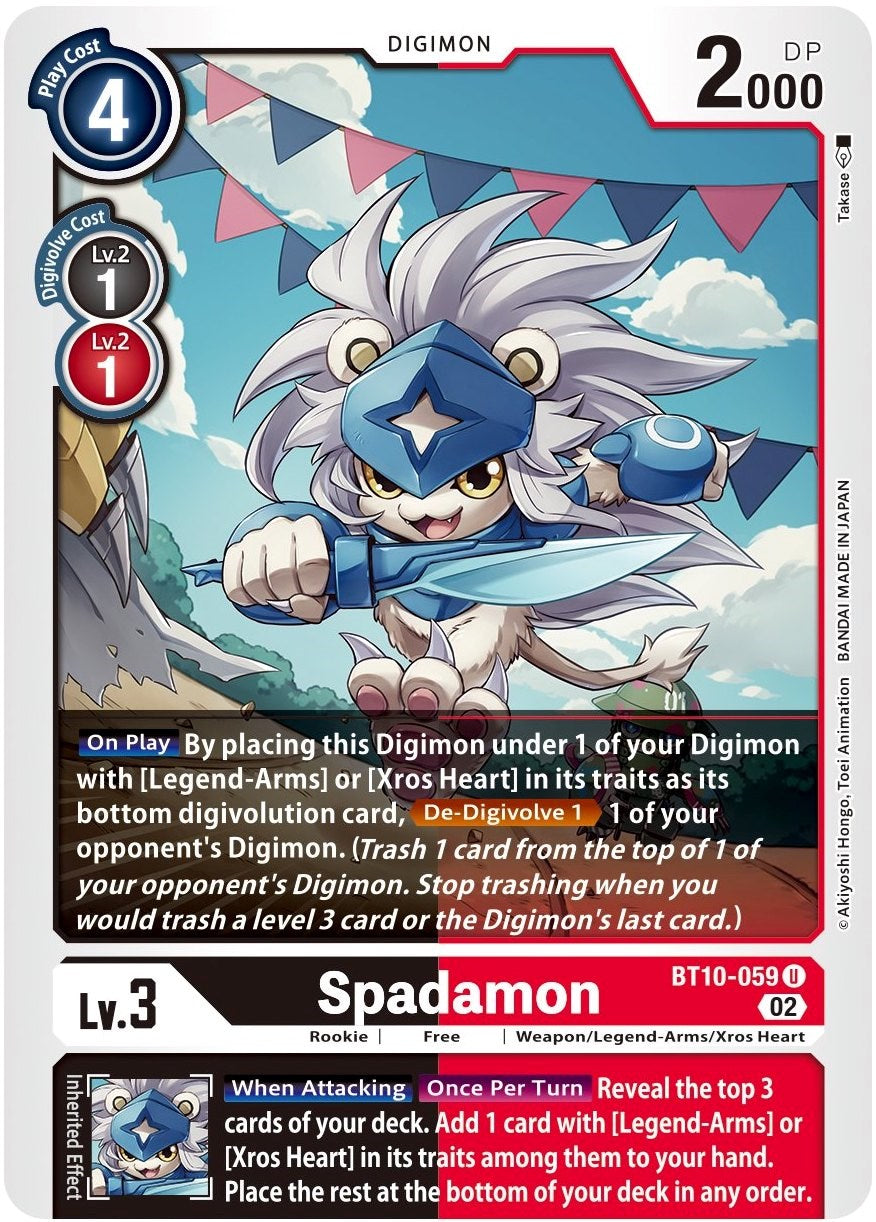 Spadamon [BT10-059] [Xros Encounter] | The Time Vault CA