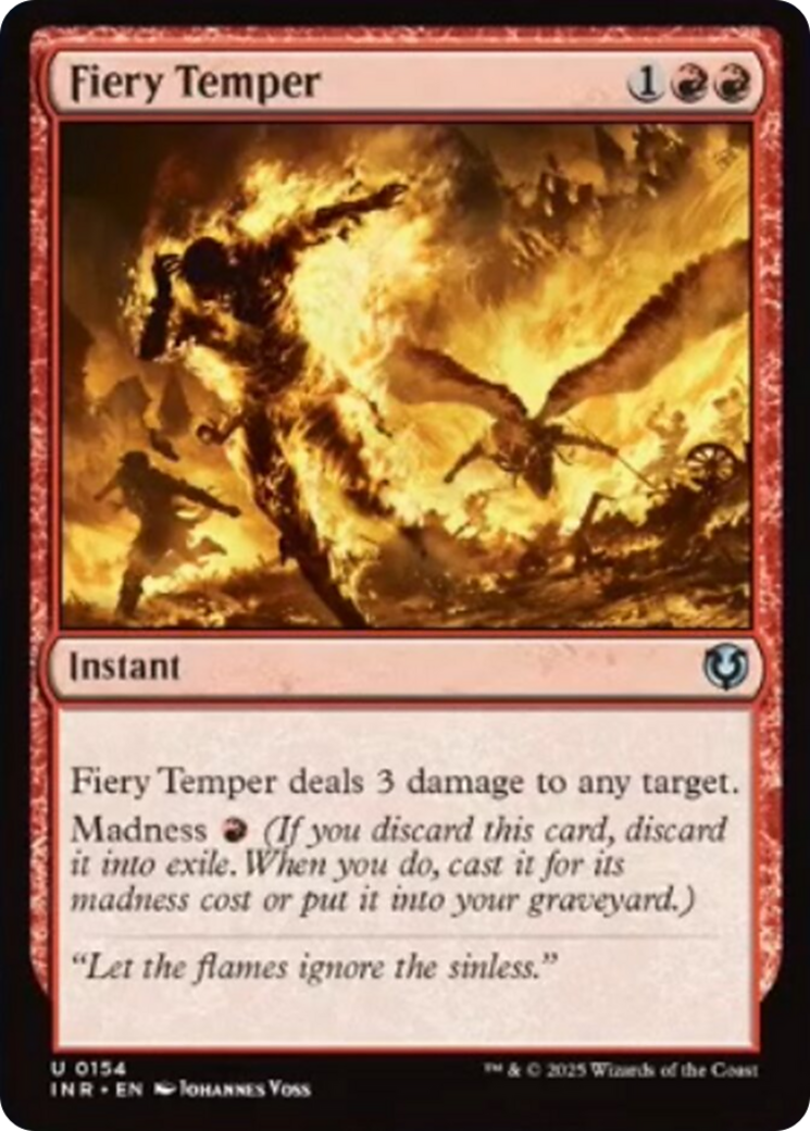 Fiery Temper [Innistrad Remastered] | The Time Vault CA