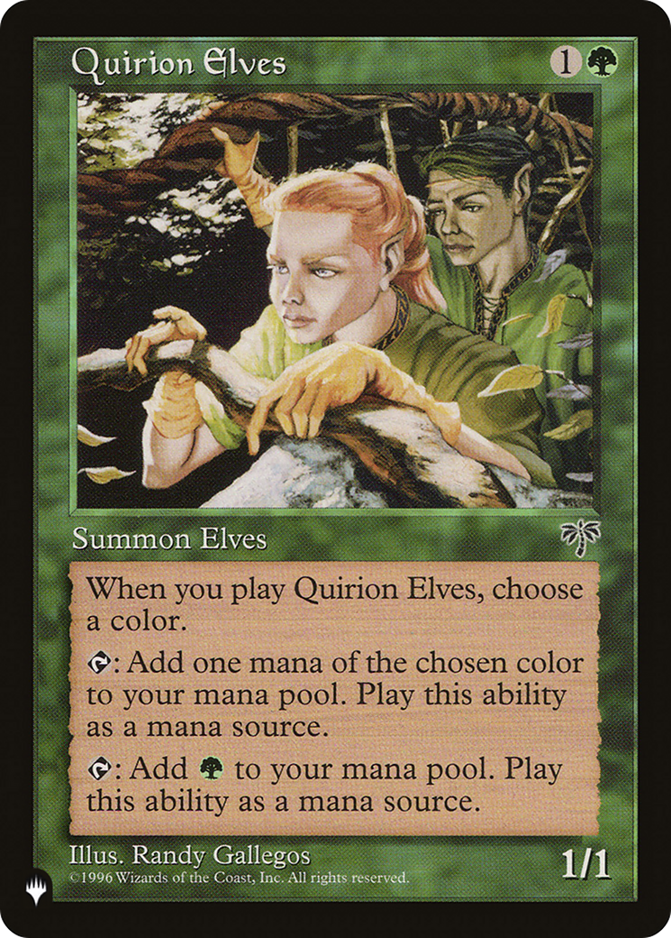 Quirion Elves [The List] | The Time Vault CA