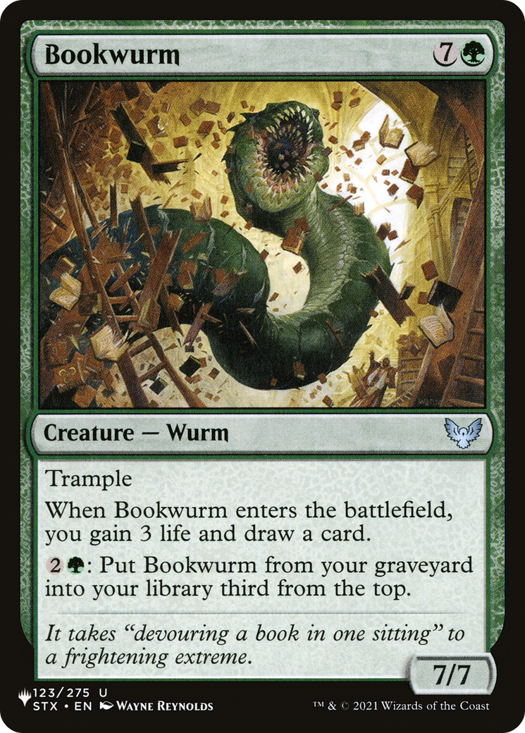 Bookwurm [The List Reprints] | The Time Vault CA