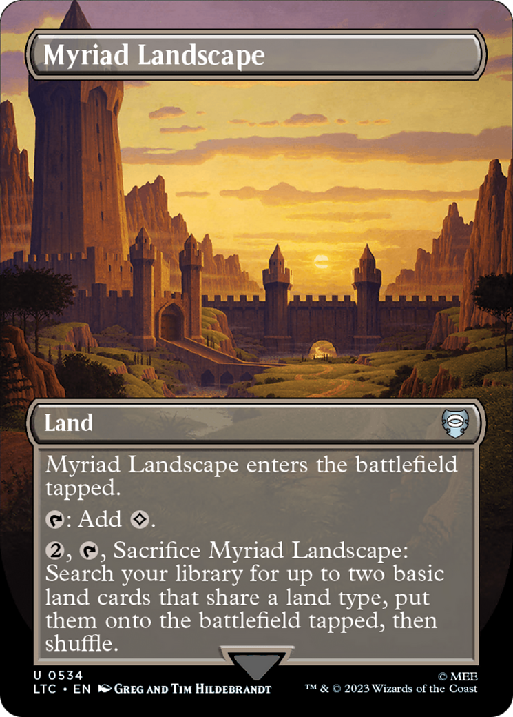 Myriad Landscape (Borderless) [The Lord of the Rings: Tales of Middle-Earth Commander] | The Time Vault CA