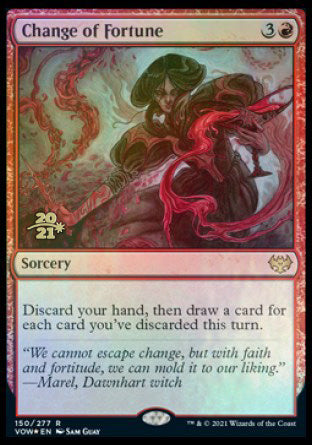 Change of Fortune [Innistrad: Crimson Vow Prerelease Promos] | The Time Vault CA