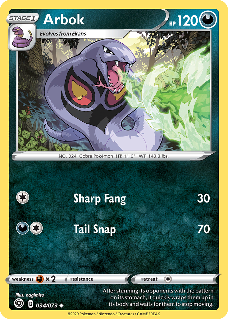 Arbok (034/073) [Sword & Shield: Champion's Path] | The Time Vault CA