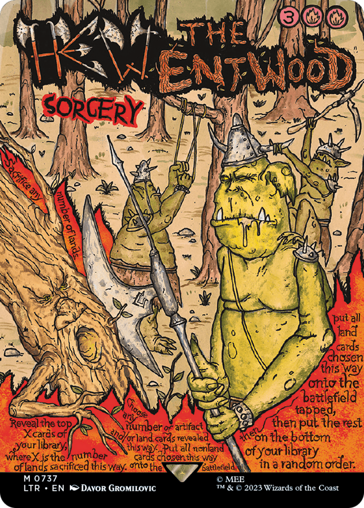 Hew the Entwood (Borderless Poster) [The Lord of the Rings: Tales of Middle-Earth] | The Time Vault CA