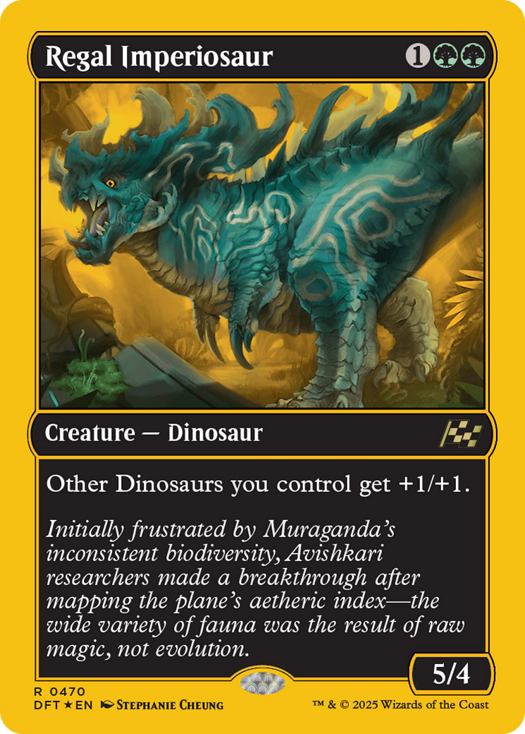 Regal Imperiosaur (First-Place Foil) [Aetherdrift] | The Time Vault CA