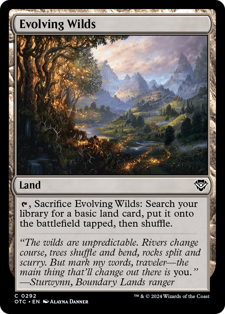 Evolving Wilds [Outlaws of Thunder Junction Commander] | The Time Vault CA
