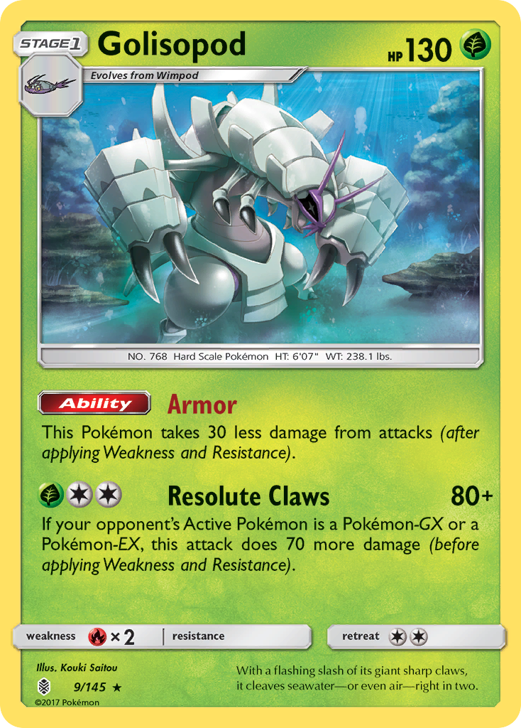 Golisopod (9/145) [Sun & Moon: Guardians Rising] | The Time Vault CA