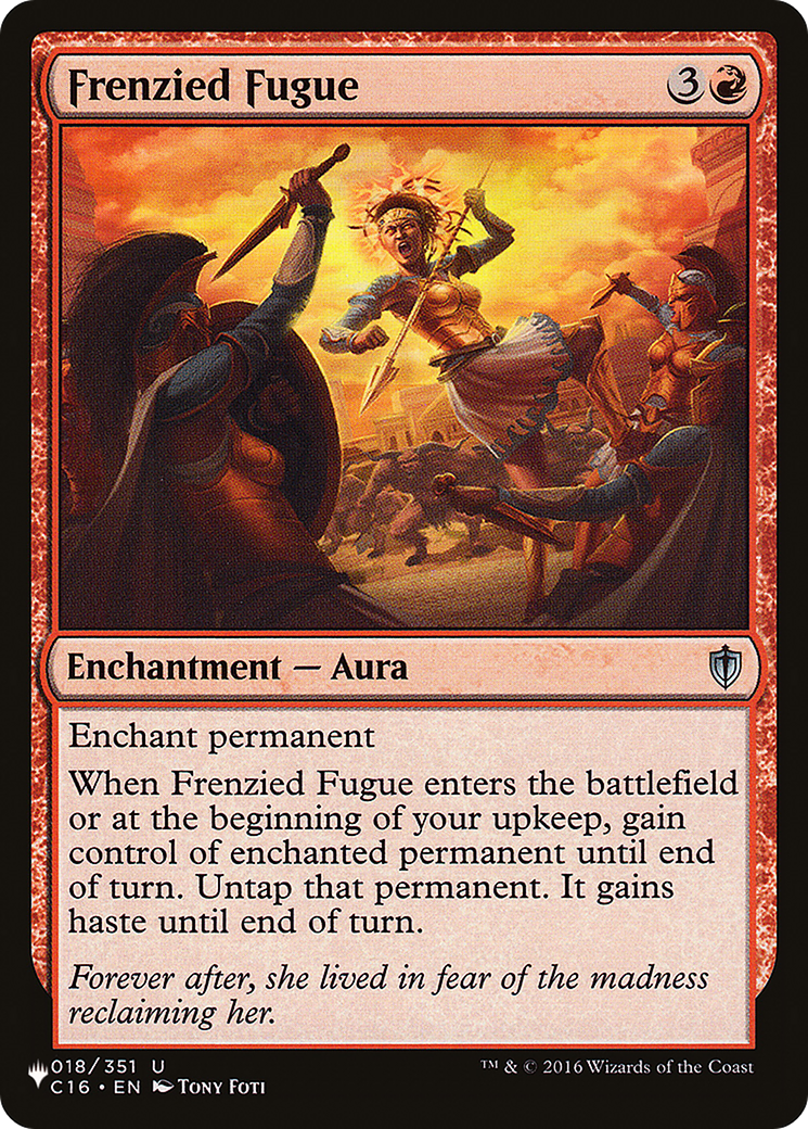 Frenzied Fugue [The List] | The Time Vault CA