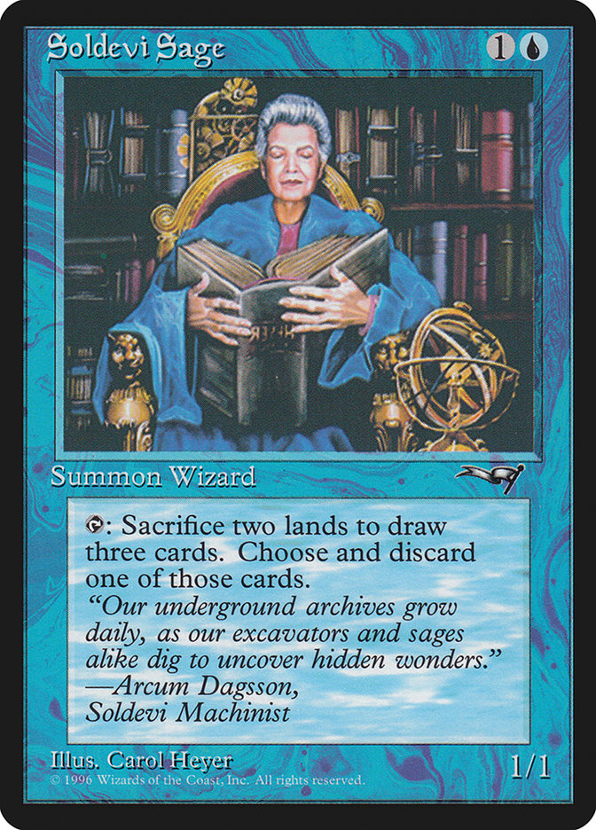 Soldevi Sage (Sitting) [Alliances] | The Time Vault CA