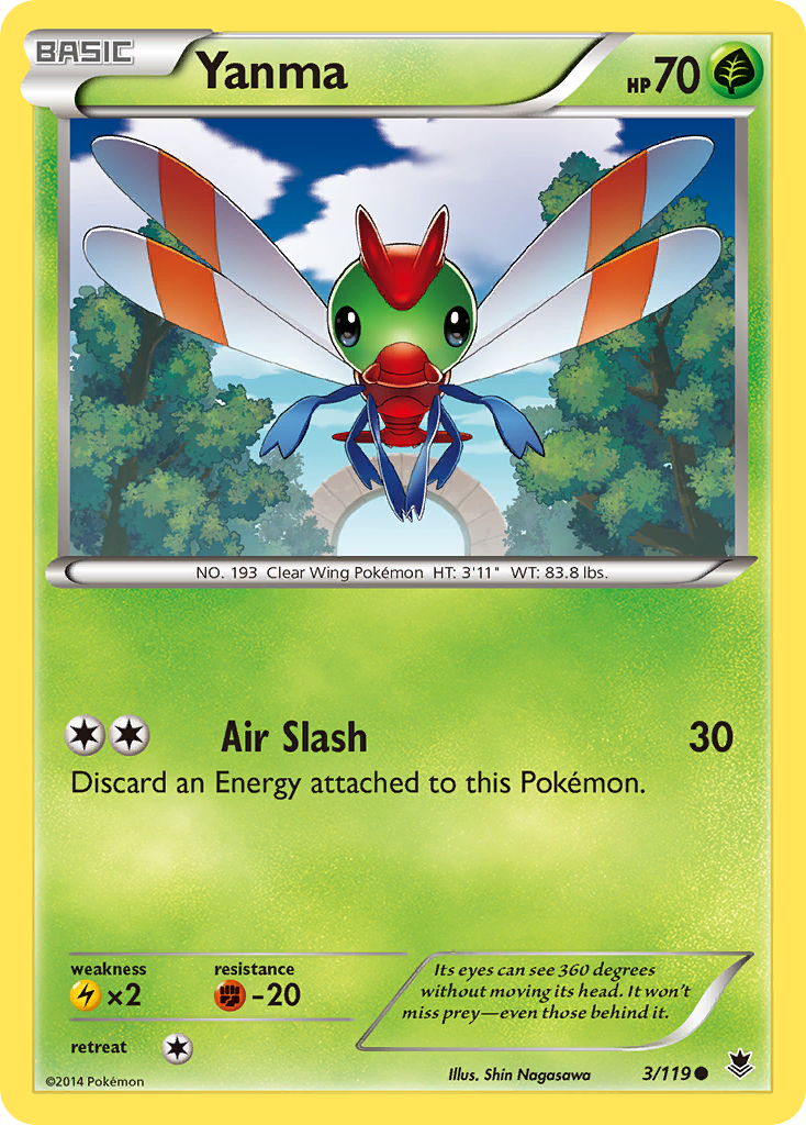 Yanma (3/119) [XY: Phantom Forces] | The Time Vault CA