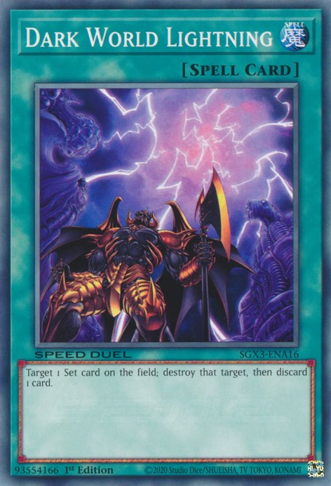 Dark World Lightning [SGX3-ENA16] Common | The Time Vault CA