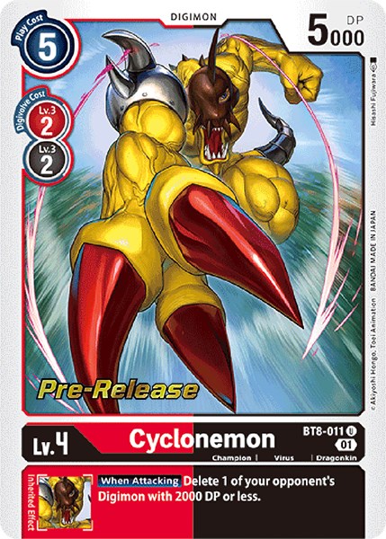 Cyclonemon [BT8-011] [New Awakening Pre-Release Cards] | The Time Vault CA