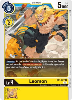 Leomon [EX1-027] (X Record Pre-Release Tournament) [X Record Pre-Release Promos] | The Time Vault CA