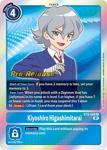 Kiyoshiro Higashimitarai [BT9-086] [X Record Pre-Release Promos] | The Time Vault CA