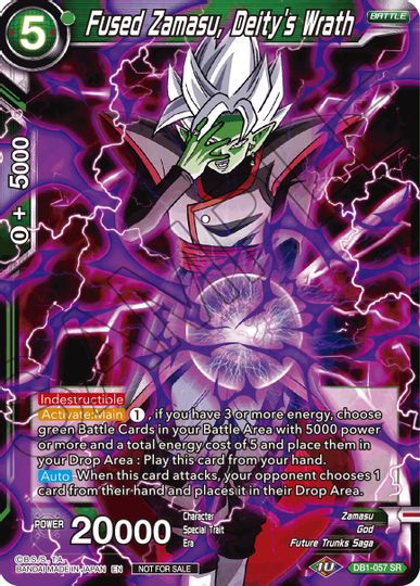Fused Zamasu, Deity's Wrath (DB1-057) [Tournament Promotion Cards] | The Time Vault CA