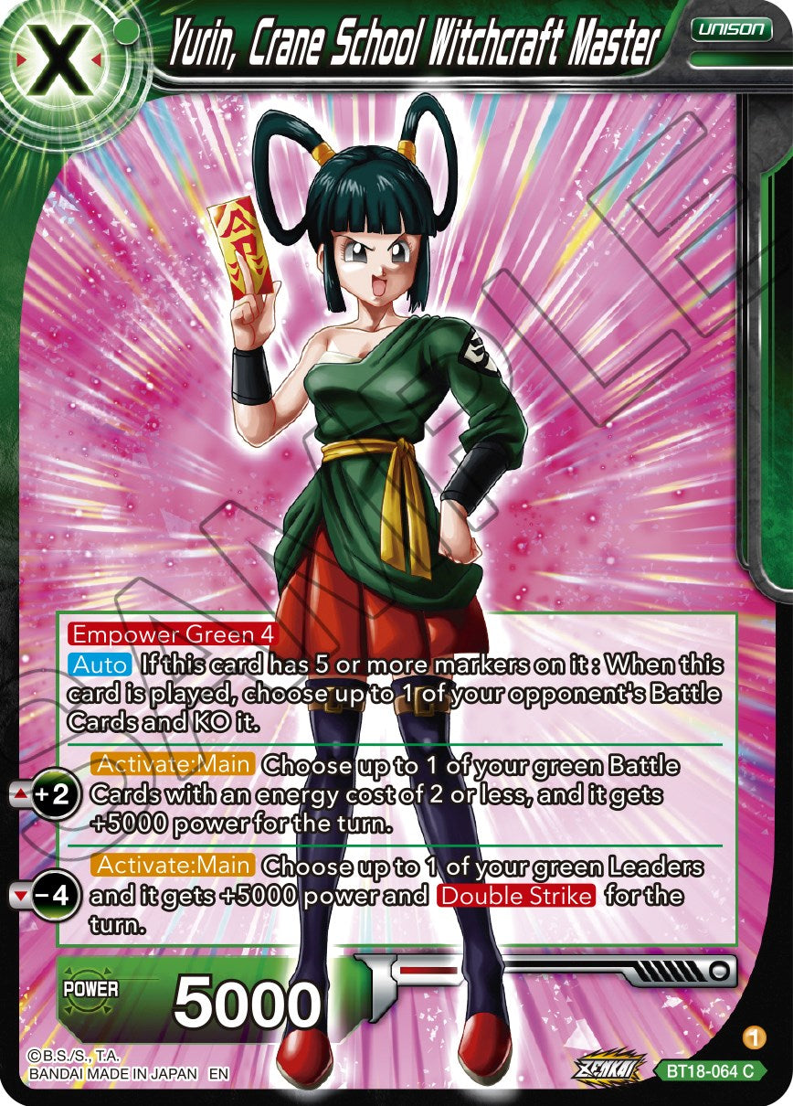 Yurin, Crane School Witchcraft Master (BT18-064) [Dawn of the Z-Legends] | The Time Vault CA
