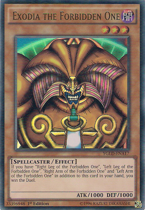 Exodia the Forbidden One [YGLD-ENA17] Ultra Rare | The Time Vault CA