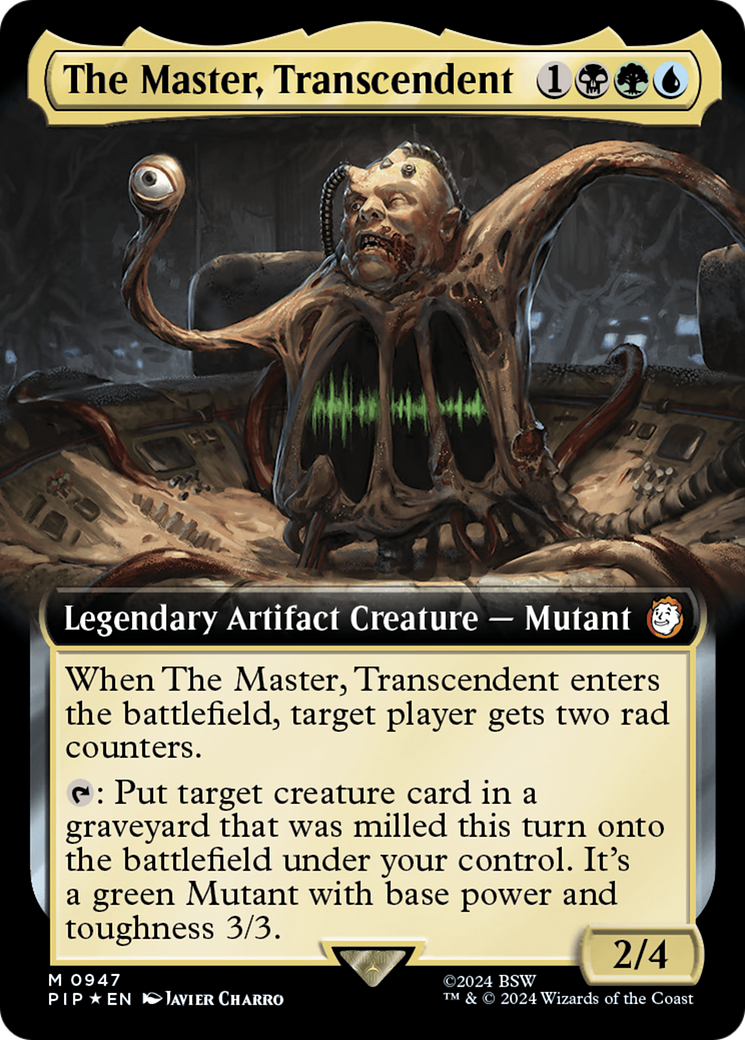 The Master, Transcendent (Extended Art) (Surge Foil) [Fallout] | The Time Vault CA