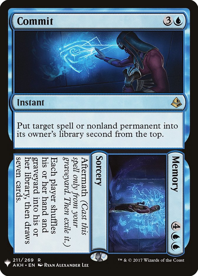 Commit // Memory [The List] | The Time Vault CA