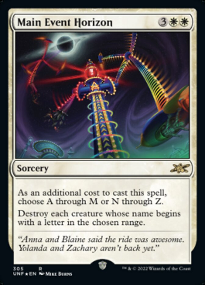 Main Event Horizon (Galaxy Foil) [Unfinity] | The Time Vault CA