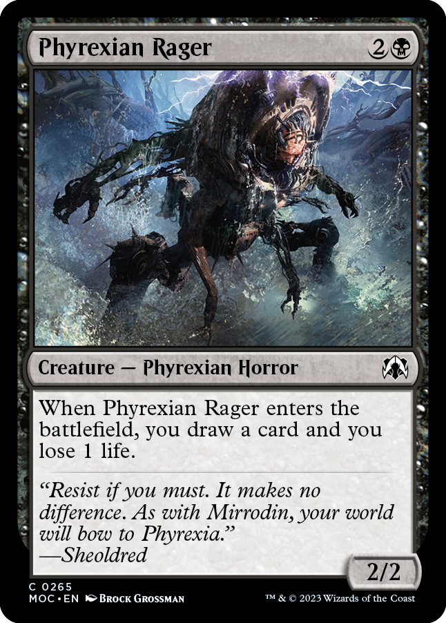 Phyrexian Rager [March of the Machine Commander] | The Time Vault CA