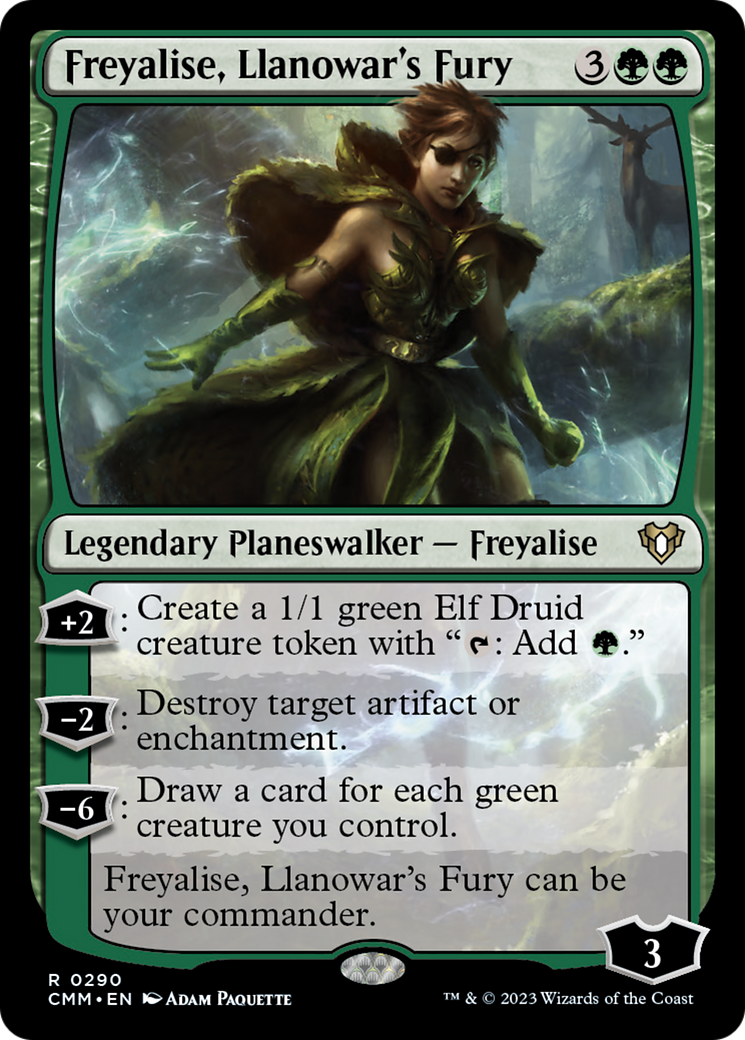 Freyalise, Llanowar's Fury [Commander Masters] | The Time Vault CA