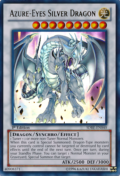 Azure-Eyes Silver Dragon [SDBE-EN040] Ultra Rare | The Time Vault CA