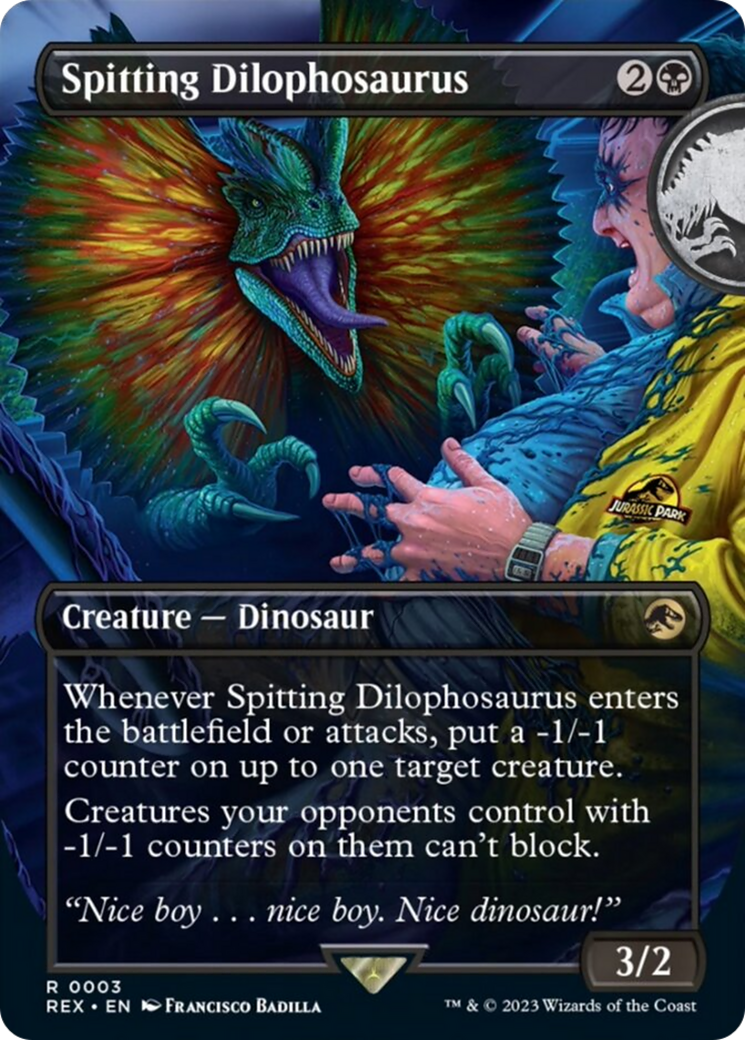 Spitting Dilophosaurus (Borderless) [Jurassic World Collection] | The Time Vault CA