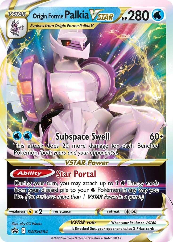 Origin Forme Palkia VSTAR (SWSH254) (Jumbo Card) [Sword & Shield: Black Star Promos] | The Time Vault CA