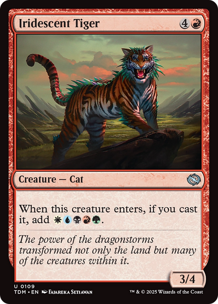 Iridescent Tiger [Tarkir: Dragonstorm] | The Time Vault CA